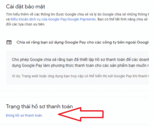 hồ sơ thanh toán