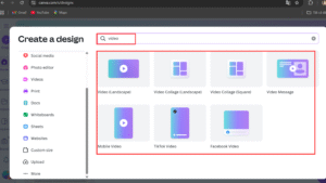 Tạo video trên canva
