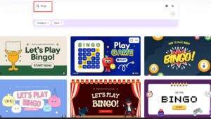 tạo trò chơi trên canva