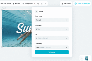 Xuất video trên Capcut Pro