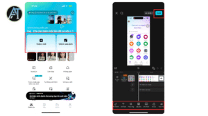 Capcut trên điện thoại