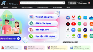 Sử dụng thanh tìm kiếm để tìm nhanh phần mềm cần mua