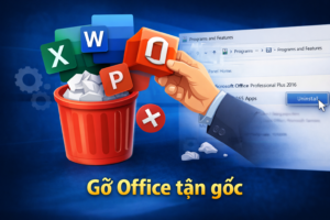 Gỡ Office tận gốc không chỉ là “xóa ứng dụng”, mà là làm sạch toàn bộ dấu vết của Office