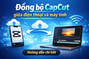 Đồng bộ CapCut giữa điện thoại và máy tính
