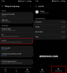 Xóa bộ nhớ đệm