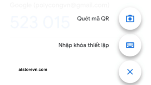Vào nhấn + và chọn Quét mã QR