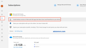 Chọn tải xuống bộ Office 365