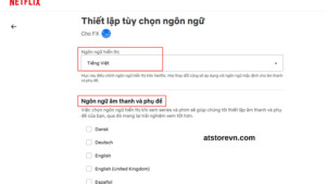 Lựa chọn ngôn ngữ phù hợp