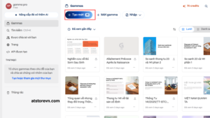 Create New: Tạo bài trình bày mới