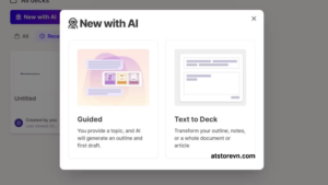 Gamma AI cung cấp nhiều phương thức tạo slide linh hoạt